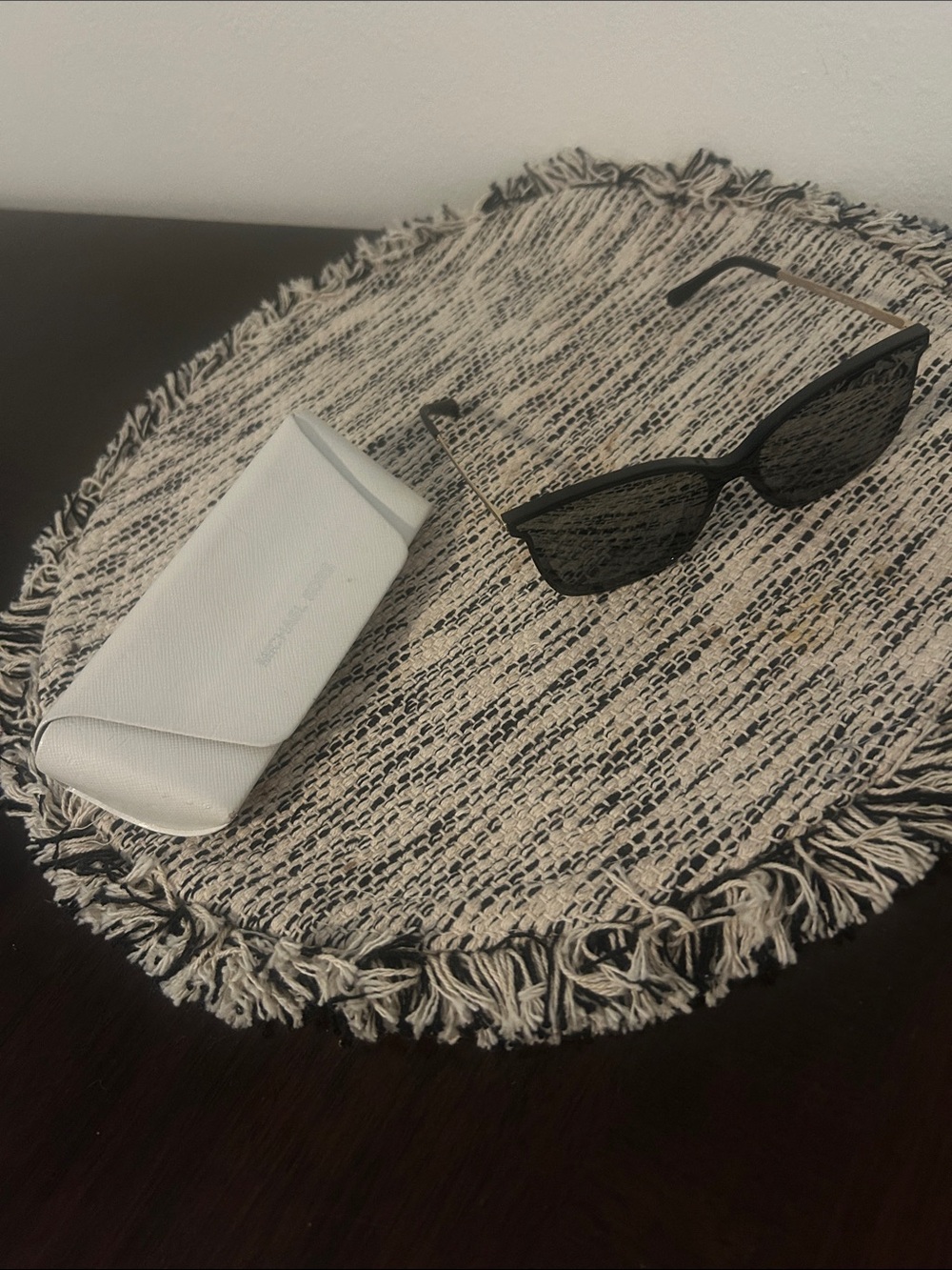 Michael Kors Black Sunglasses with White Case